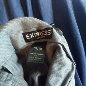 Express Producer Gray Dress Pants